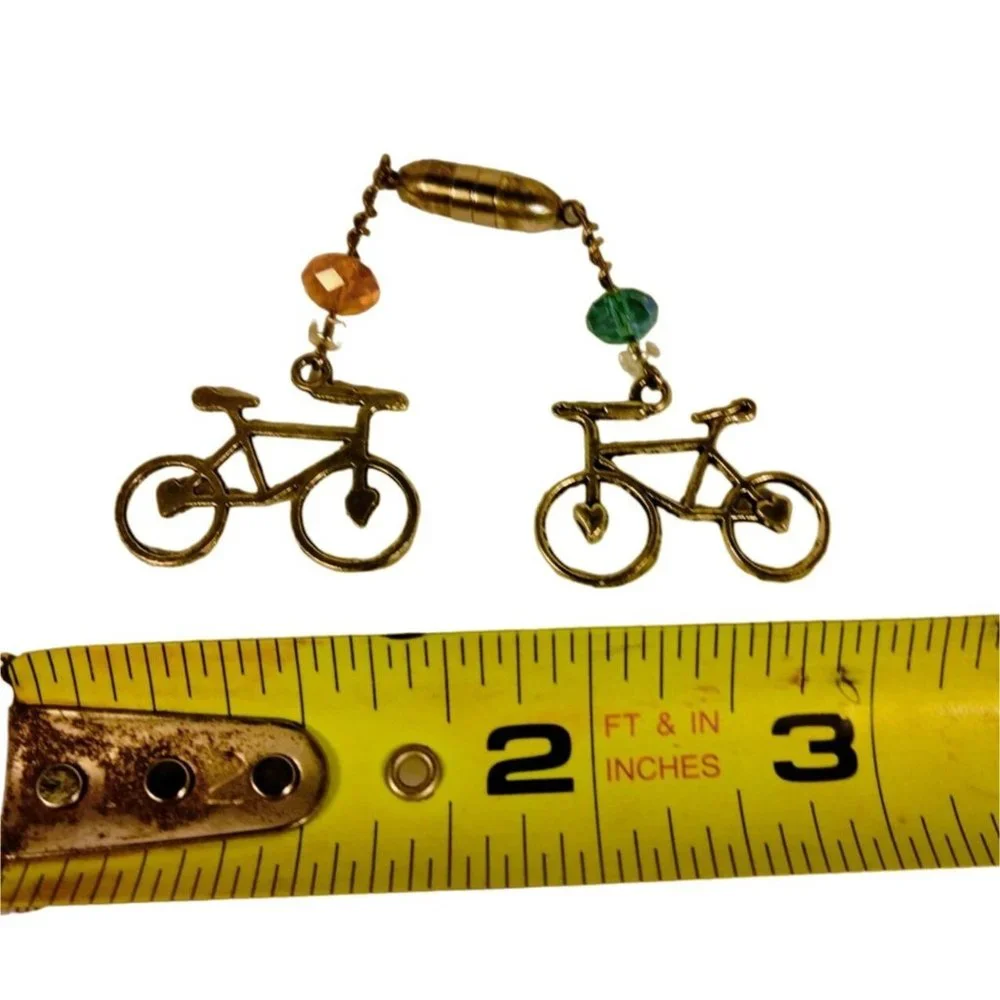 Boozebling Cocktail Jewelry Bicycles Crystal Glsss Magnets Happy Hour Party USA